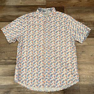 Heritage Report Collection Mens Button Up Short Sleeve Shirt Size XXL Slim Fit